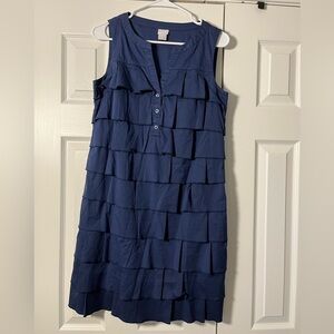 Chico's Deep Blue Tiered Mini Dress